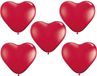 Shoppartners HSP Hartjes ballonnen - rood - 75 stuks