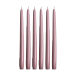Hilke Collection Bougies Herrgård 30 cm lot de 6 Rose Métallique