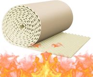 Merkloos / Sans marque Wan GmbH Geluidsreducerende Panelen - Akoestisch Schuim - Geluidsisolatie Verbeteren - Waterdicht Brandvertragend - 100x50cm - Zwart