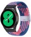 By Qubix Qubix Garmin Venu 4 - 45mm - Braided nylon bandje - Blauw / roze - Smartwatch bandje 22mm