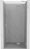 Mexen Lunar porte battante pour douche droite 85 cm, transparent, nickel brossé