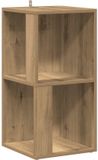 vidaXL Hoekkast - 33x33x67 cm - bewerkt hout - artisanaal eikenkleur