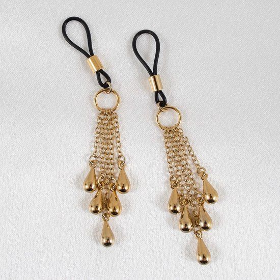 Sylvie Monthulé - Borstsieraad Rain of Pearls | Goud