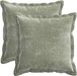 vidaXL - Kussensloop - 2 stuks - HOUTEN - Groen - 30 x 30 cm - Chenille Stof
