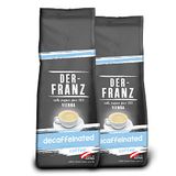 Cafeïnevrije Der-Franz Cafeïnevrije koffie, intensiteit 3/5, Arabica en Robusta, gemalen, 2 x 500 g