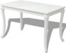 Table à manger 116x66x76 cm blanc brillant