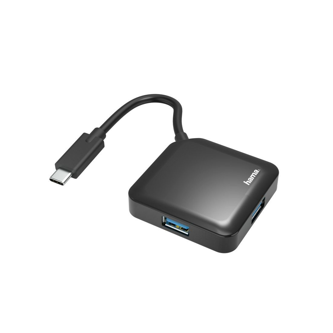 Hama USB-C Hub - 4 Port - USB 3.2 Gen 1 - 5 Gbit/s - Black
