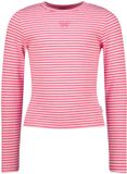 Vingino Basic Stripe Top Meisjes 116 Neon Pink