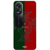 Maniacase Etui Oppo A38 portugal groen en rood logo