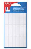 APLI 111944, zak met 105 witte etiketten, 12 x 38 mm