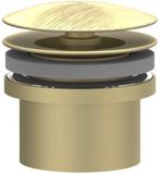 IVY Designplug Always Open - RVS 316 Geborsteld Mat Goud PVD
