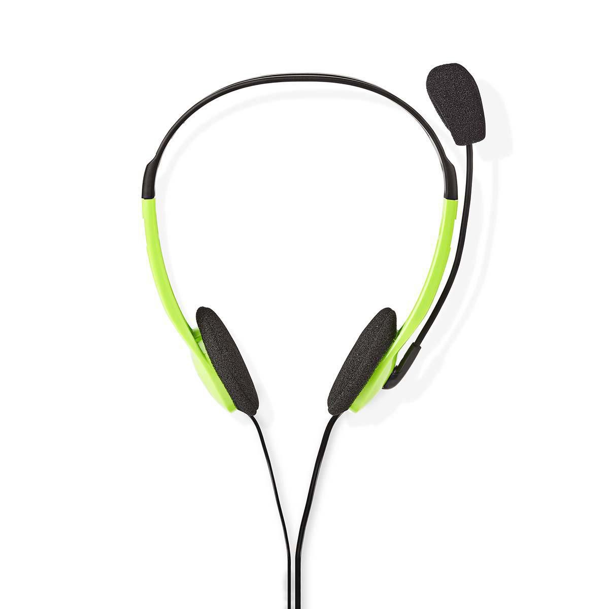 Nedis CHST100GN Headset - On-Ear - Stereo - 2x 3.5 mm - Groen