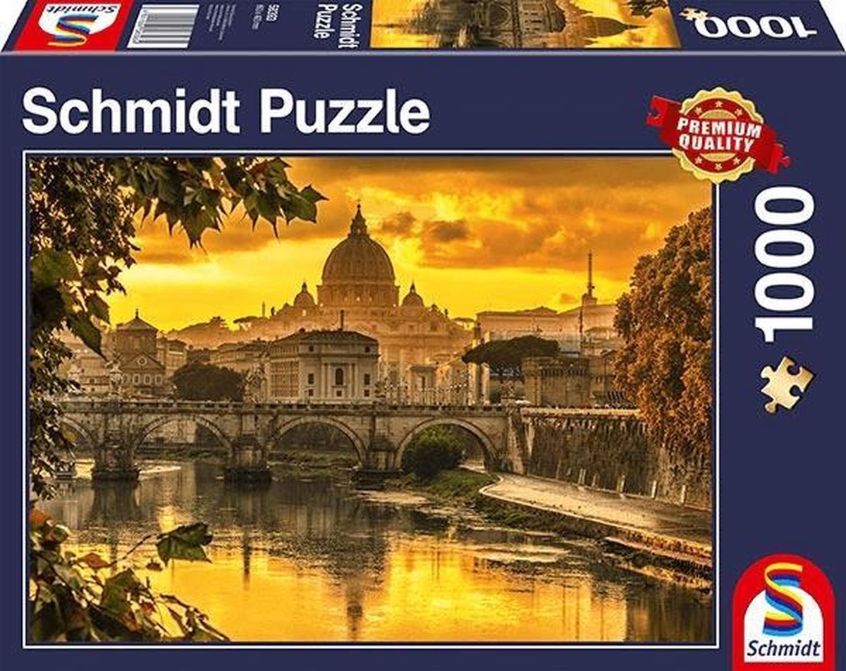 Schmidt legpuzzel Gouden licht boven Rome 1000 stukjes