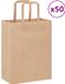 VidaXL Papieren zakken 50 st met hengsels 21x11x28 cm bruin