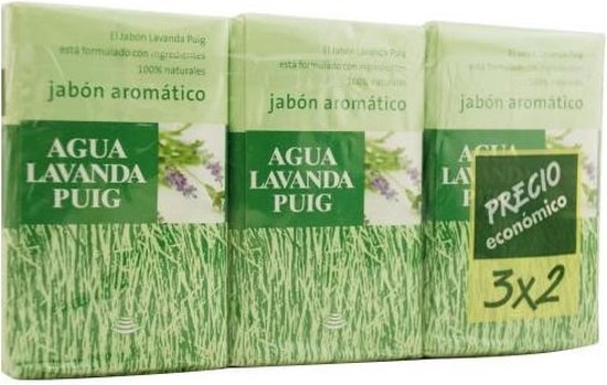 Agua Lavanda Agua Lavanda Puig Jabon Lote 3 Pz