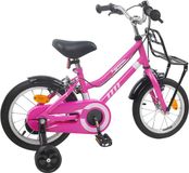 vidaXL Kinderfiets 12 Inch Roze en Zwart