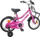 vidaXL Vélo enfant 12 pouce rose et noir