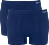 Sloggi Men GO Smooth Short - heren boxershort korte pijp (2-pack) - donkerblauw