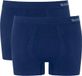 Sloggi Men GO Smooth Short - heren boxershort korte pijp (2-pack) - donkerblauw