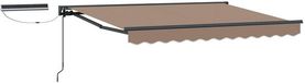vidaXL Parasol électrique solaire 5 x 3,5 m taupe