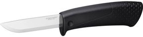 Fiskars 1023617 - Couteau de chantier - Affûteur intégré - Lame en acier inoxydable - Poignée ergonomique