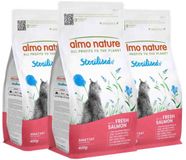 Almo Nature Kattenvoer Droog Sterilised Zalm - 3 x 400 gr