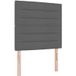 Prolenta Maison Exclusive - Boxspringbed met matras, donkergrijs, 100 x 200 cm, gestoffeerd