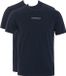 Armani Emporio Armani Heren T-shirt met korte mouwen, ronde hals, regular fit, logo, 95% katoen, 5% elastaan, Armani Bluee, Maat M