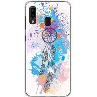 1001 coques Samsung Galaxy A20e bedrukt siliconen hoesje dreamcatcher color