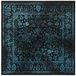 Safavieh Adirondack Verontrust Zwart Groenblauw 120 x 120 cm