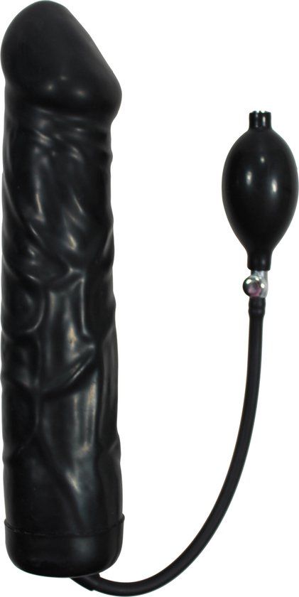 You2Toys Opblaasbare Giant Latex Dildo - Zwart