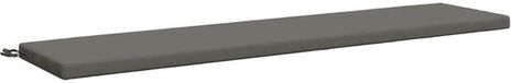 vidaXL Bankkussen SOEST 100% Polyester Grijs 180 x 40 x 5 cm