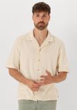 Shiwi Men Ted Short Sleeve Geo Sun Heren Casual Blouse Beige XL