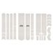 All Mountain Style Honeycomb Frame Guard Totaal Stickers Clear Silver