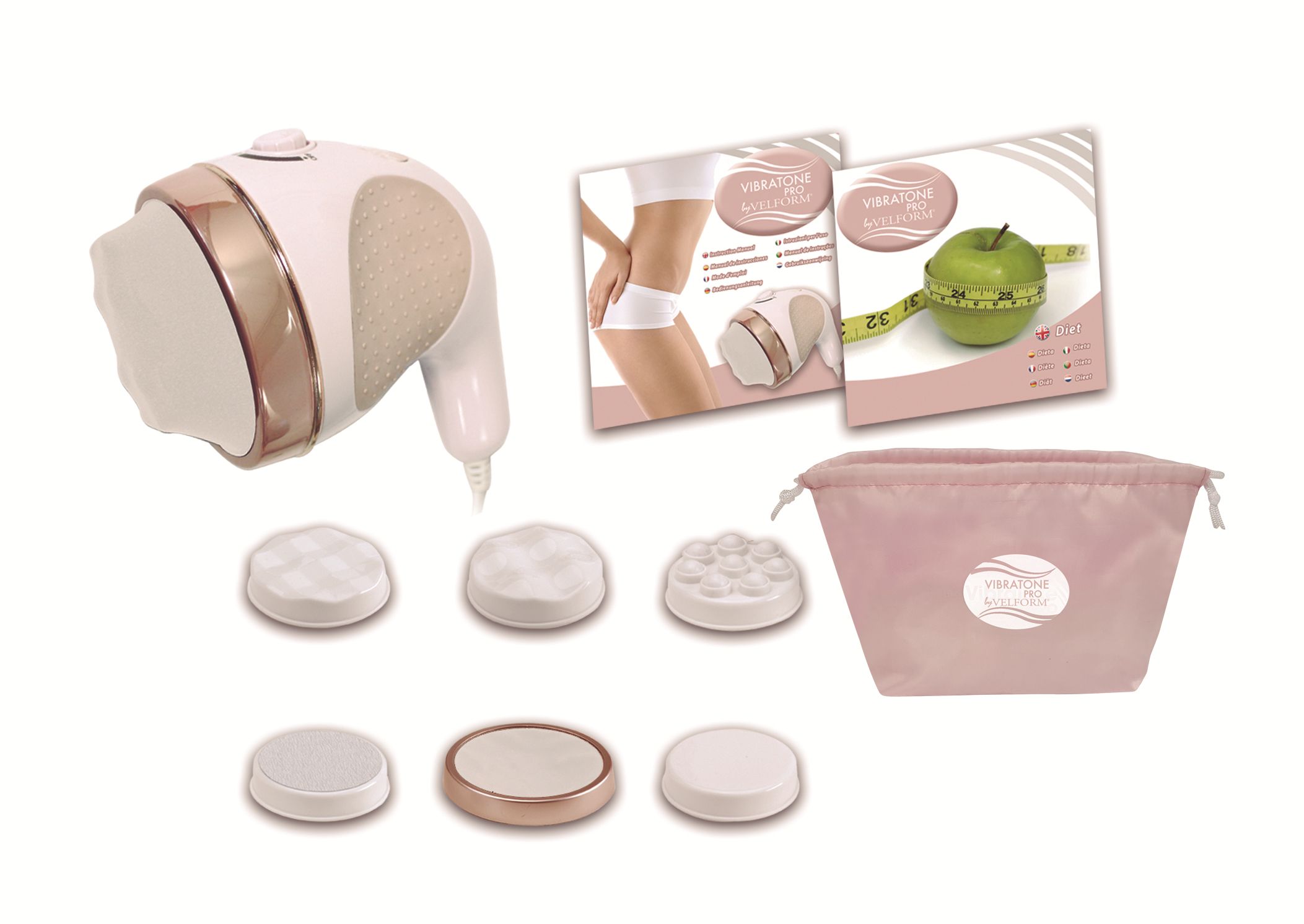 Velform Vibratone Pro - Massage Apparaat - Beige/Brons