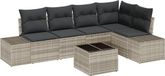 vidaXL Banc de jardin avec rangement polyrattan gris clair