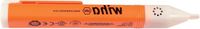 Merkloos / Sans marque Wan GmbH Spanningszoeker - Spanningstester - Veilig Klussen - Geluidslicht Waarschuwing - 146 mm - Oranje