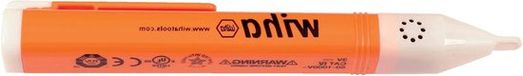 Merkloos / Sans marque Wan GmbH Spanningszoeker - Spanningstester - Veilig Klussen - Geluidslicht Waarschuwing - 146 mm - Oranje