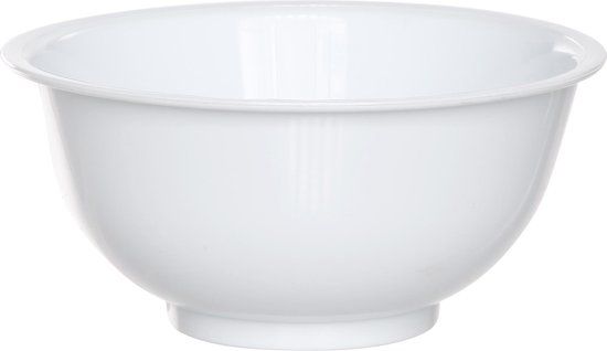 Araven Saladeschaal - 13 cm - Kunststof - Wit - Rechthoek - 0.5 l