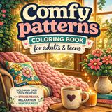 Comfy Patterns Coloring Book for Adults & Teens: Bold & Easy Designs for Stress Relief, Relaxation & Mindfulness