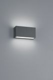 TRIO TRENT - Wandlamp - Antraciet - incl. 1x SMD 9 W - Voetschakelaar - Buitenverlichting - IP65