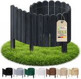 Floranica Borderrand plantenborder 20 x 100 cm antraciet houten tuinafsluiting