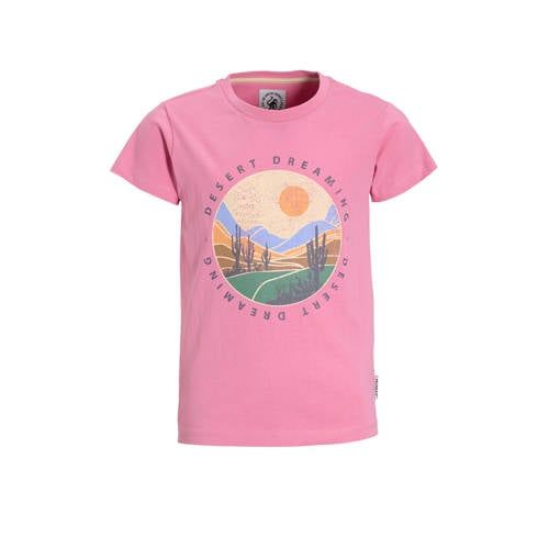 Me & My Monkey regular T-shirt Lily roze