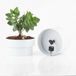 Merkloos Relaxdays Kluis bloempot - 13xØ12,5 cm - wit
