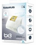 Taurus 999174000 Stofzuigerzakken TX3, Wit, 4 Stuks