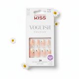 KISS Voguish Fantasy Kiss M - Ballerina Kunstnagels - Nude met Bloemen, 28 Stuks