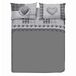 PENSIERI DELICATI Beddengoedset voor tweepersoonsbed, 100% katoen, 180 x 200 cm, inclusief hoeslaken, dekbedovertrek en 2 kussenslopen, gemaakt in Italië