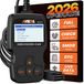 Obd2 uitlezer - Appareil de diagnostic automobile pour codes d'erreur moteur - Lecteur de codes d'erreur pour moteur - Écran LCD - Essence et diesel
