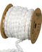 Halbach Seidenbänder Pompom boord | breedte 8 mm lengte 15 m | band met pompons als pomponslinger, bruiloftsdecoratie, tuinfeestdecoratie | kleur: wit