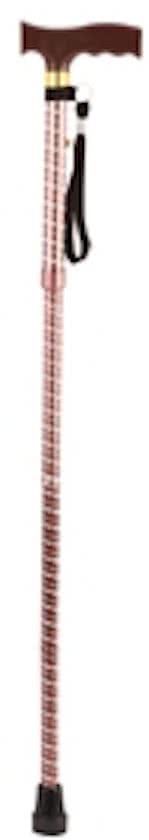 Aidapt - Wandelstok - Bruin met Zilver - Verstelbaar